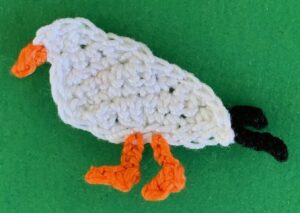 Crochet seagull 2 ply legs