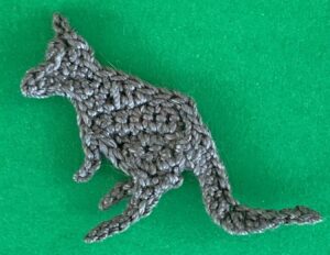 Crochet kangaroo 2 ply back leg
