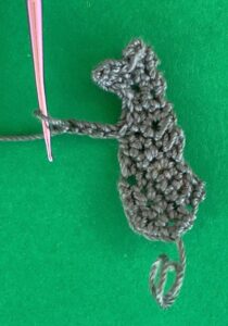 Crochet kangaroo 2 ply chain for arm