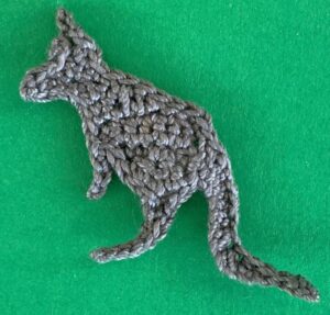 Crochet kangaroo 2 ply kangaroo neatened