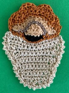 Crochet Pomeranian 2 ply front neatened