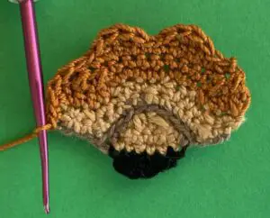 Crochet Pomeranian 2 ply top of head