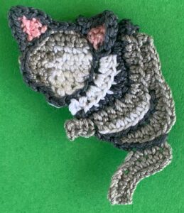 Crochet possum 2 ply back leg