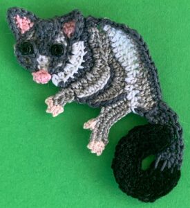 Crochet possum 2 ply eyes