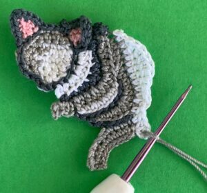 Crochet possum 2 ply joining for second mercury area