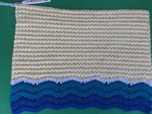 Crochet wall hanging joining for sky