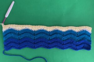 Crochet wall hanging sand row 2
