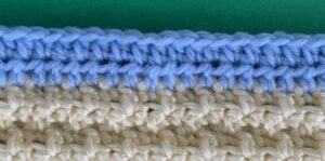 Crochet wall hanging sky row 2