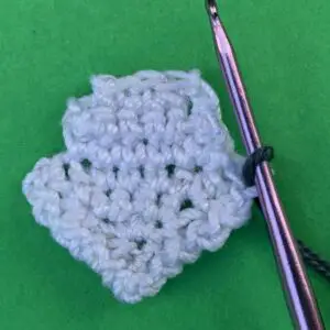 Crochet wolf 2 ply joining for around face