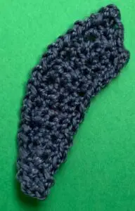 Crochet wolf 2 ply tail neatened