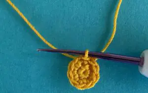 Crochet small star 2 ply row 2