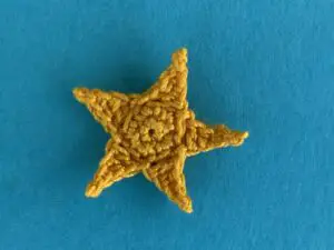 Finished crochet small star tutorial 2 ply landscape
