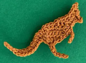 Crochet reverse kangaroo 2 ply body neatened