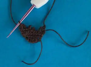 Crochet sleeping baby 2 ply hair
