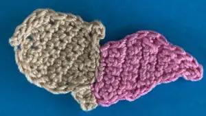Crochet sleeping baby 2 ply hand