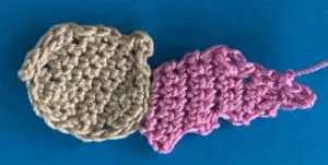 Crochet sleeping baby 2 ply jumpsuit