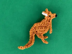 Finished crochet reverse kangaroo tutorial 4 ply landscape