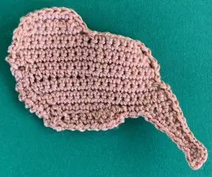 Crochet golden retriever 2 ply body neatened