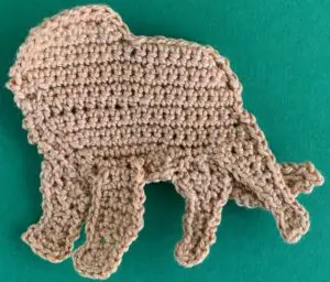 Crochet golden retriever 2 ply body with tail