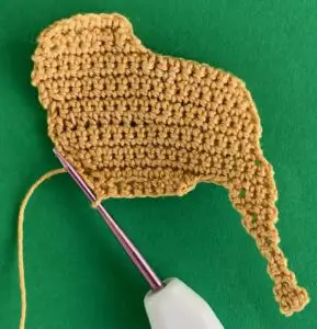 Crochet golden retriever 2 ply tummy