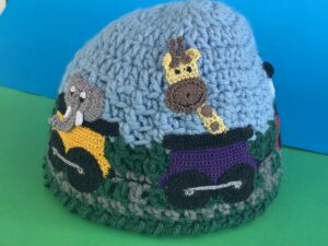 Decorating train track beanie design 1 2