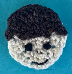 Crochet boy 2 ply head with face