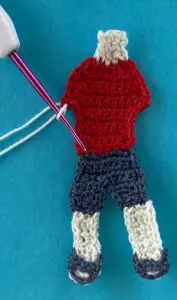 Crochet boy 2 ply joining for first arm
