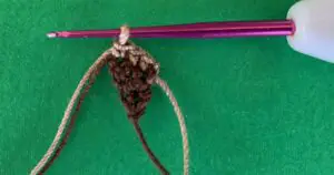 Crochet moose 2 ply beard
