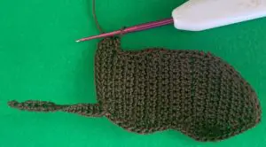 Crochet moose 2 ply body neatened