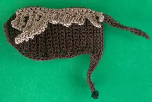 Crochet moose 2 ply fur