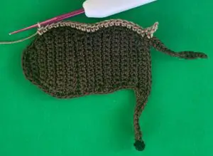 Crochet moose 2 ply fur row 1