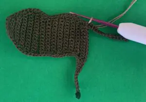 Crochet moose 2 ply joining for fur