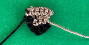 Crochet moose 2 ply nose