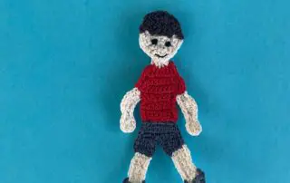 Finished crochet boy 2 ply landscape