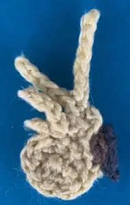 Crochet cockatiel 2 ply beak