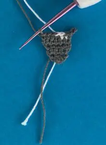 Crochet cockatiel 2 ply body row 5