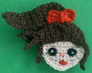 Crochet lady 2 ply ballerina head