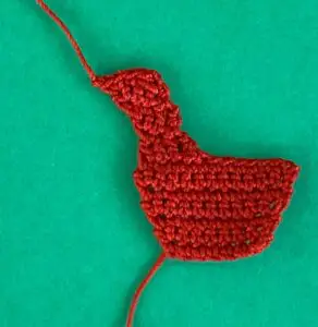 Crochet lady 2 ply bodice first side