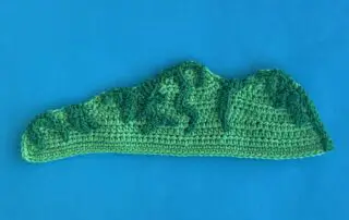 Finished crochet mountain 4 ply landscape
