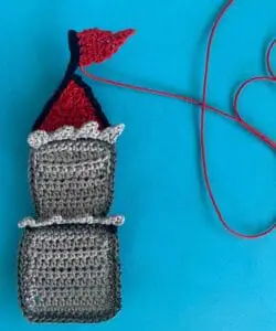 Crochet castle 2 ply flag
