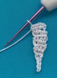 Crochet magpie 2 ply back marking