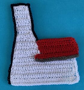 Crochet lighthouse 2 ply black row