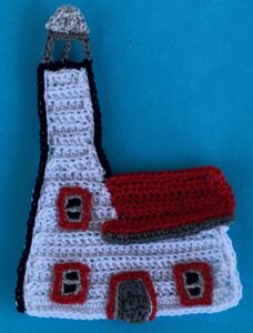 Crochet lighthouse 2 ply lighthouse with windows