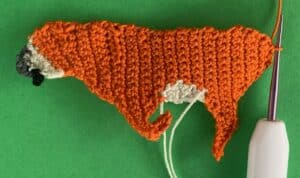 Crochet tiger 2 ply body