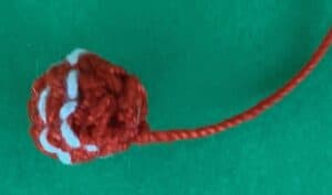 Crochet cricket pitch 2 ply ball