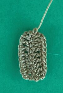 Crochet cricket pitch 2 ply blade