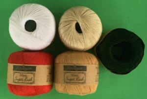 Crochet cricket pitch 2 ply cotton
