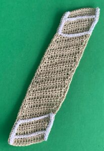Crochet cricket pitch 2 ply pitch with all markings