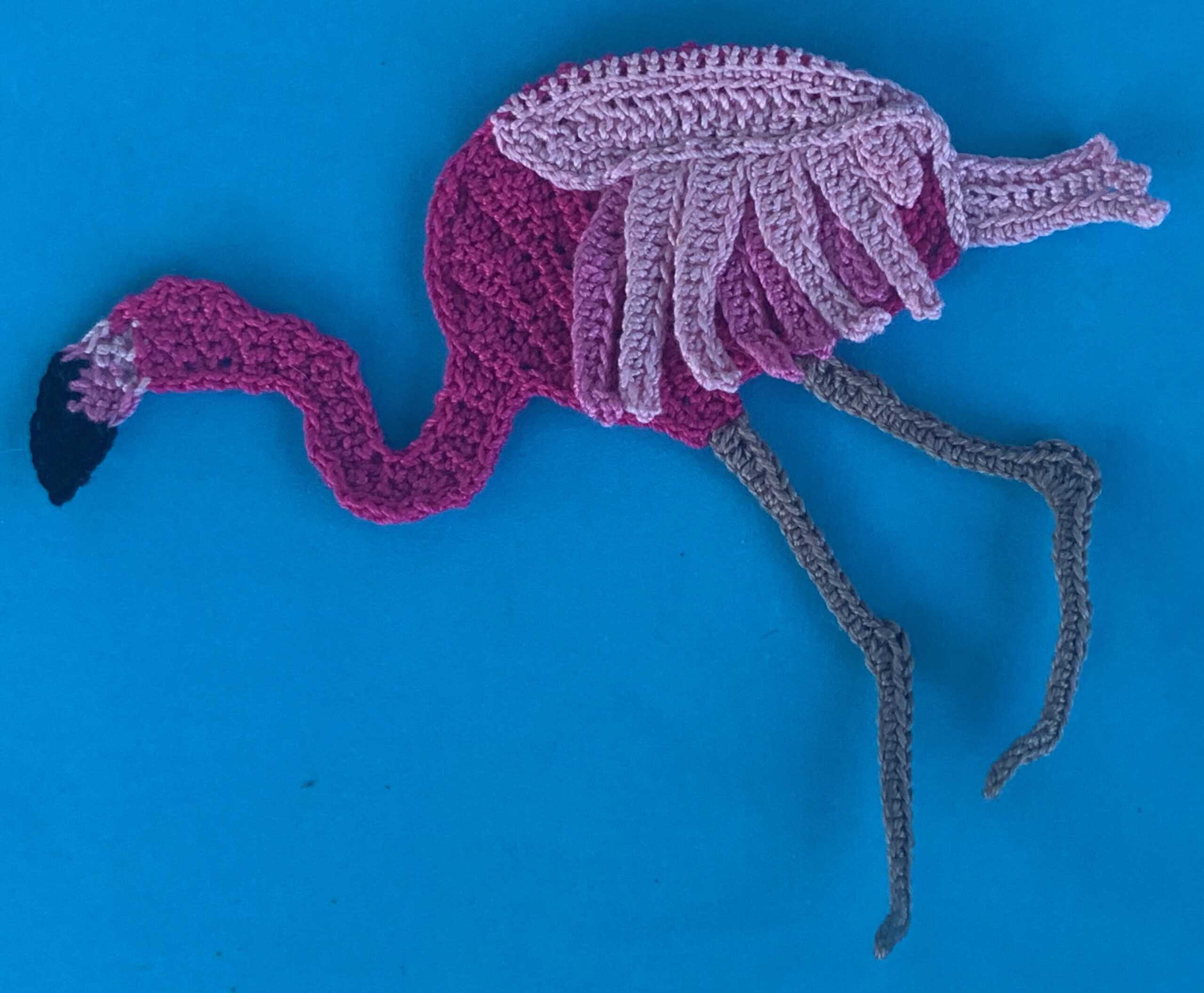 crochetbendingflamingo2plychainstitcheddown • Kerri's Crochet