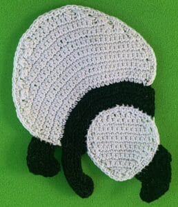 Crochet walking panda 2 ply far front arm neatened